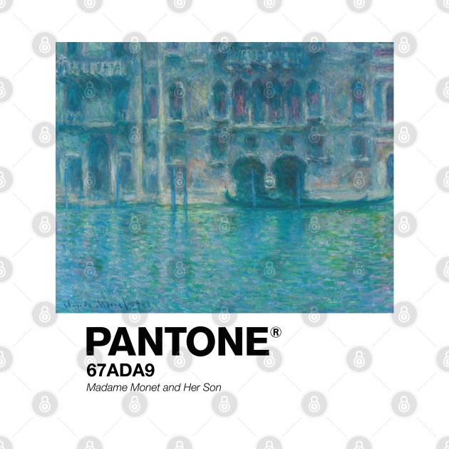 PANTONE MONET - PANTONE Palazzo da Mula, Venice (1908) by Claude Monet Landscape by theartistmusician