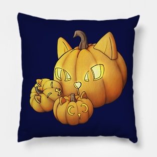 Kitty Pumpkins Pillow