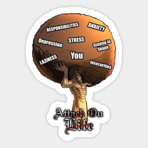 Titan Eren Meme Attack On Titan Autocollant Teepublic Fr