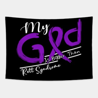 Rett Syndrome  Awareness My God Is Stronger - In This Family No One Fights Alone Tapestry