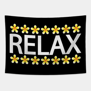 Relax vibes typography design Tapestry