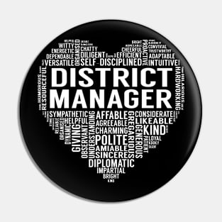 District Manager Heart Pin