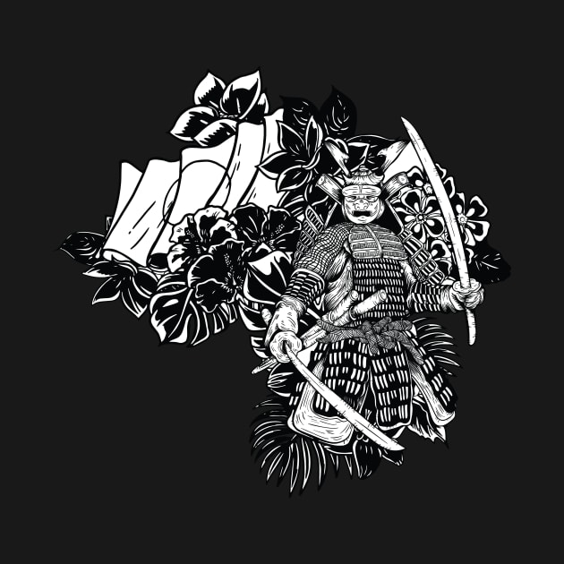 Samurai Japon t-shirt by elaissiiliass