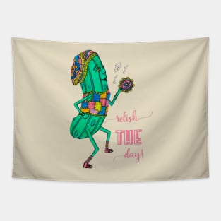 Dancing Pickle, Relish the Day Tapestry