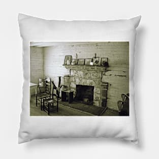 Snow On The Hearth Pillow