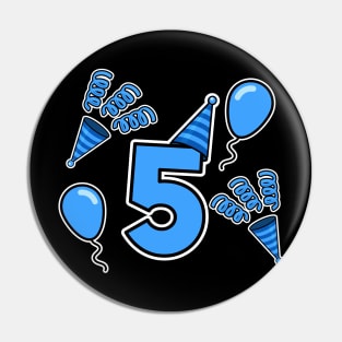 5th Birthday Boy Gift 5 Years old Sweet Funny Gifts Pin