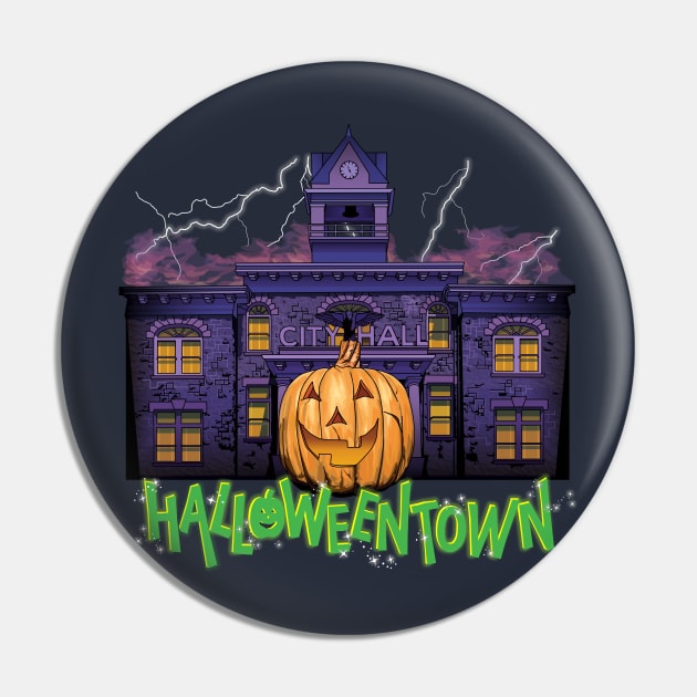 Halloweentown Spooky Square for Halloween Pin by Screen Fiend Merch