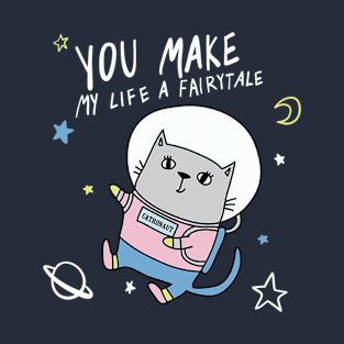 Space Cute cat T-Shirt