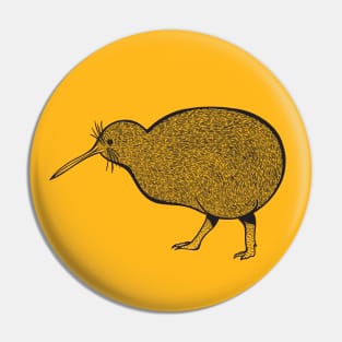 Kiwi Bird - detailed animal drawing Pin