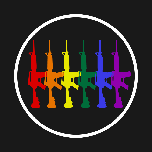 Rainbow Flag Rifles by Shared Reality Shop