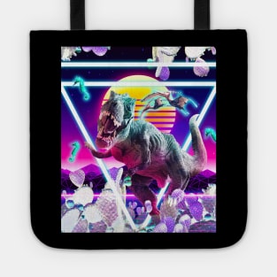 Dinosaur Rave Raving T-Rex Tote