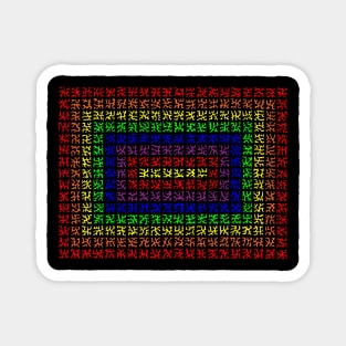 Rainbow Rectangle Pattern Magnet