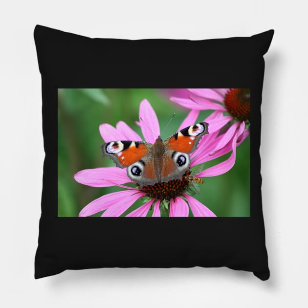 Two on one flower Pillow by Cheesybee