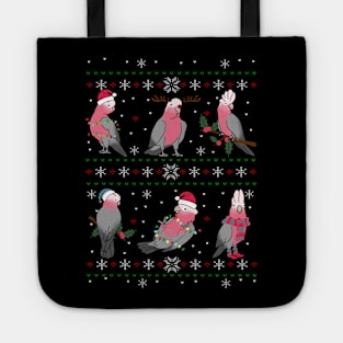 Ugly Christmas Pattern Galah Cockatoo Tote