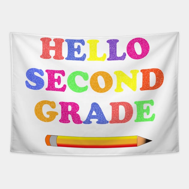 Hello Second grade Tapestry by FatTize