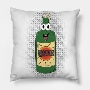 Bob the beer - beer illustration Pillow