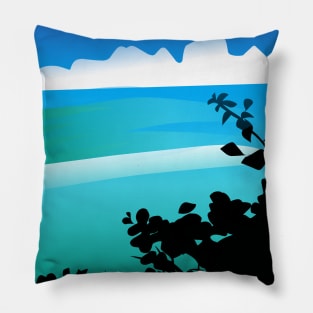 Siluet beach landscapes Pillow