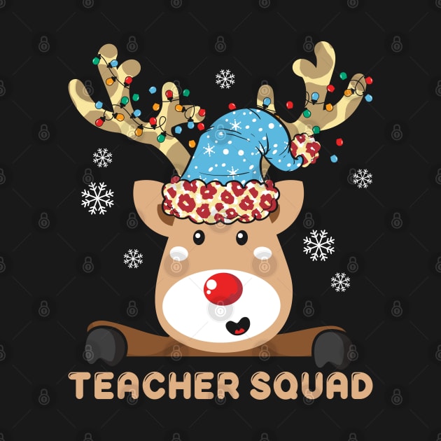 Teacher Squad Cutest Reindeer Squad by MZeeDesigns