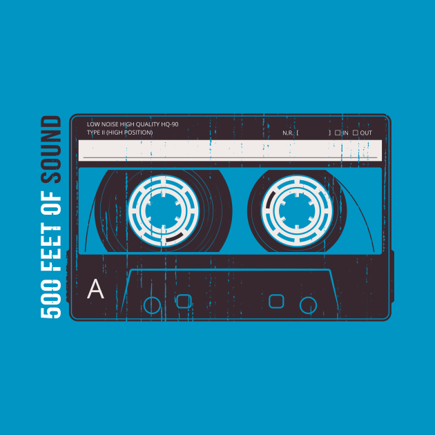 Retro cassette tape-500 feet of music by Frispa