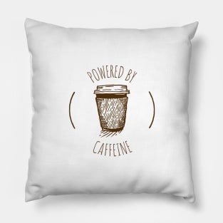 Powered by Caffeine Pillow