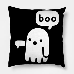 Boo Cute Ghost Of Disapproval Funny Halloween Pillow