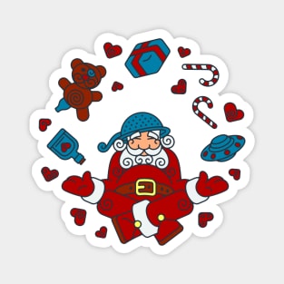 Pastafarian Santa Magnet