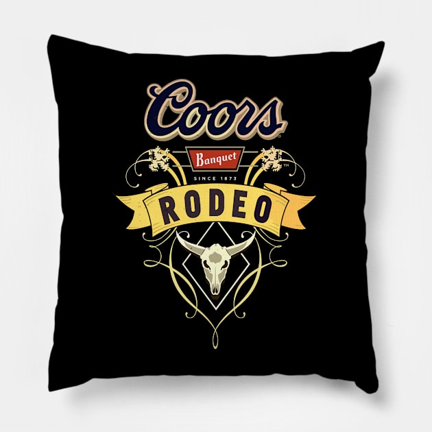 Coors Rodeo Banquet Beer Since 1873 Pillow by slengekan