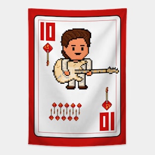 Pixelrockstars Ten of Diamonds Playing Card Tapestry