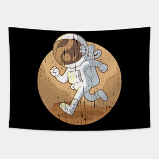 running astronaut Tapestry