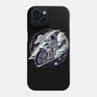 Astronaut Riding Motorcycle Phone Case