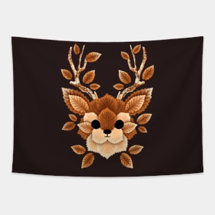 Deer of leaves Tapestry