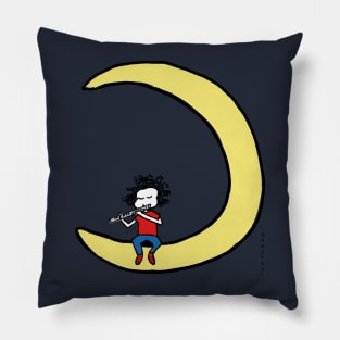 Moon and flute Pillow