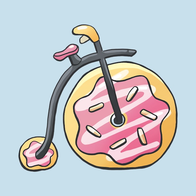 Whimsical Donut Old-Fashioned Bicycle by FortuneDesigns