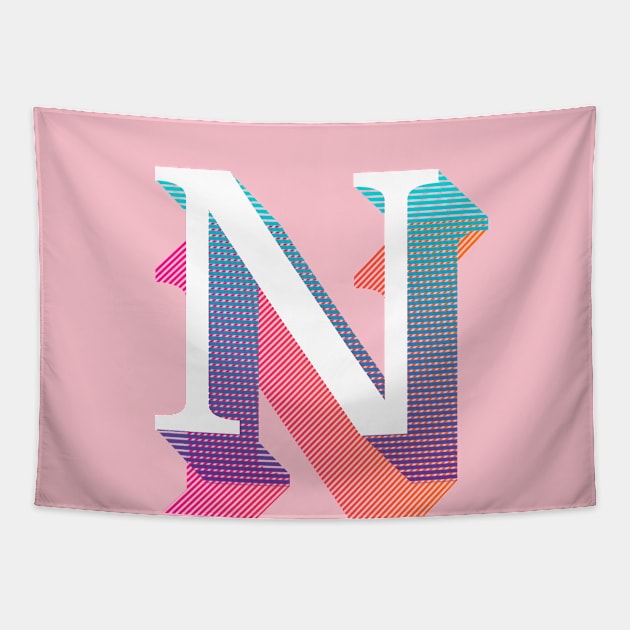 Letter N Tapestry by MplusC