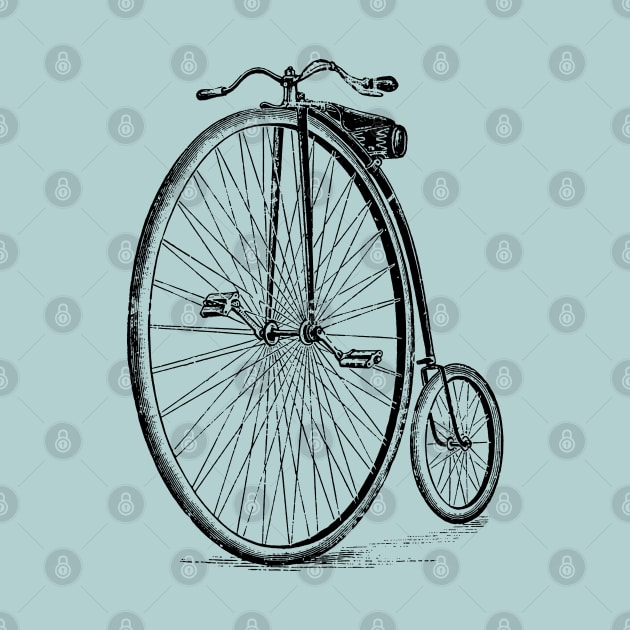 Penny Farthing Vintage Style Illustration by DankFutura