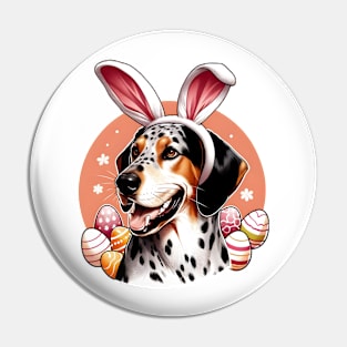 American Leopard Hound in Bunny Ears Easter Joy Pin