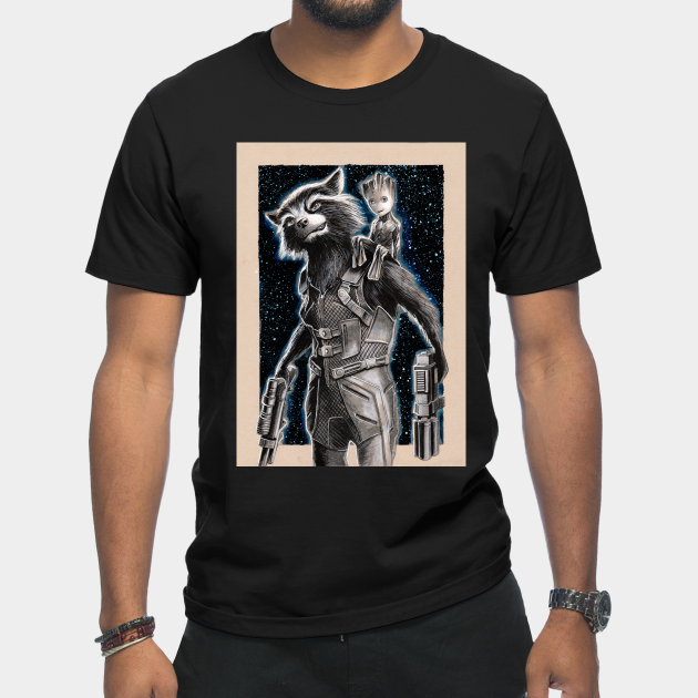 Rocket & Groot - Guardians Of The Galaxy - T-Shirt
