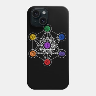 Metatron’s Cube Chakras Phone Case