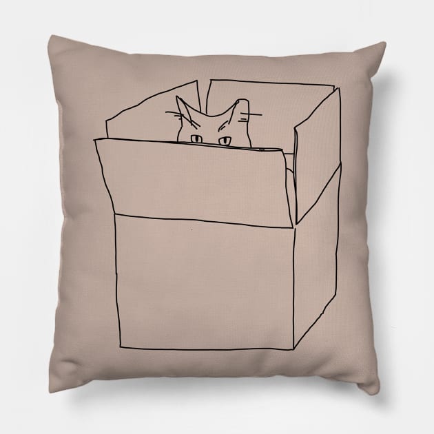 Here's a judgemental cat! Pillow by HFGJewels