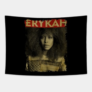 TEXTURE ART- Erykah Badu - RETRO STYLE Tapestry