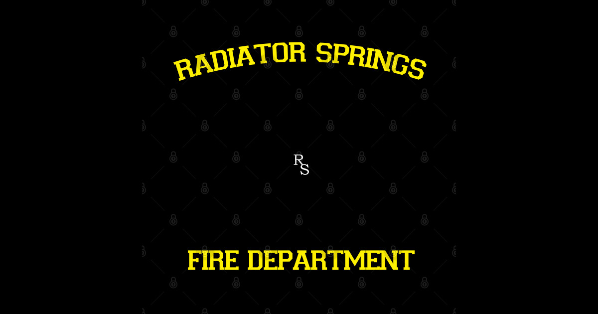 Radiator Springs Fire Department Disney TShirt TeePublic