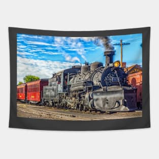 Cumbres and Toltec Narrow Gauge Railroad Chama New Mexico Yard Tapestry