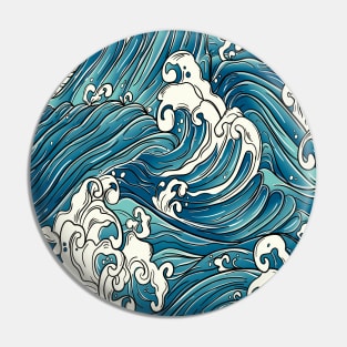 Great Waves Pin