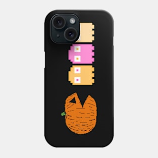 Pumpkin Chasing Ghosts Retro Halloween Design Phone Case