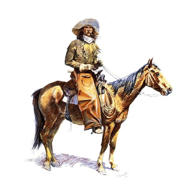 Arizona Cowboy by Frederic Remington by Naves