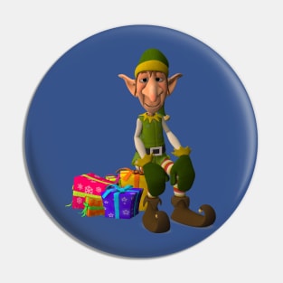 Christmas Gifts With Elf Pin