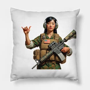 Tactical Girl Pillow