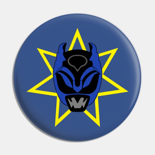 Nezi Blue Helmet Pin by Javier Casillas