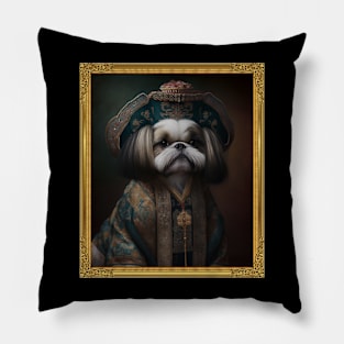 Shih Tzu - Empress of the Tzu Dynasty  (Framed) Pillow