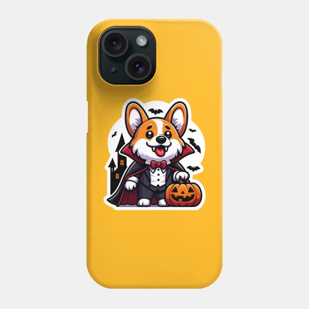 Vampire corgi Phone Case by Ferdi Everywhere